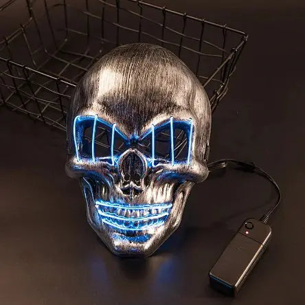 LED Skull Mask Halloween Cosplay Mask