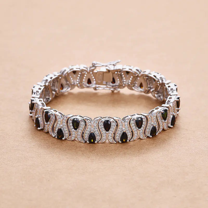Emerald Black Coffee Ruby Women's Bracelet