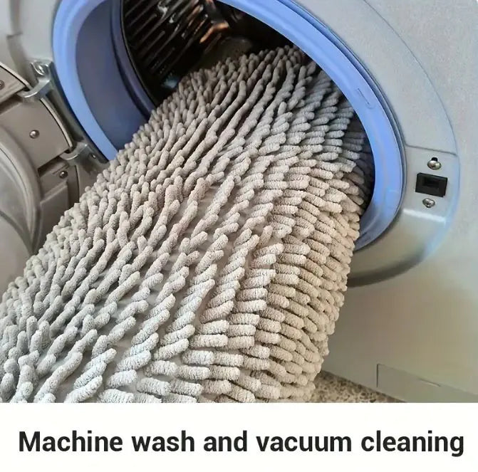 Pet Chenille Bathroom Door Absorbent Floor Mat Non Slip