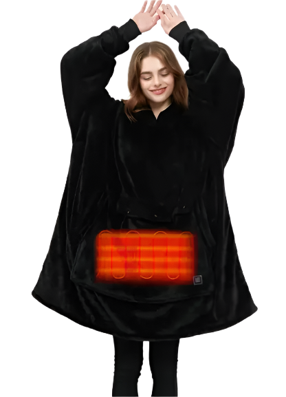 Heated Wearable Blanket Lazy Hoodie