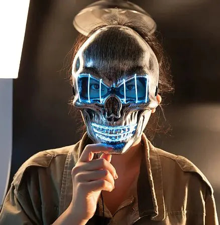 LED Skull Mask Halloween Cosplay Mask