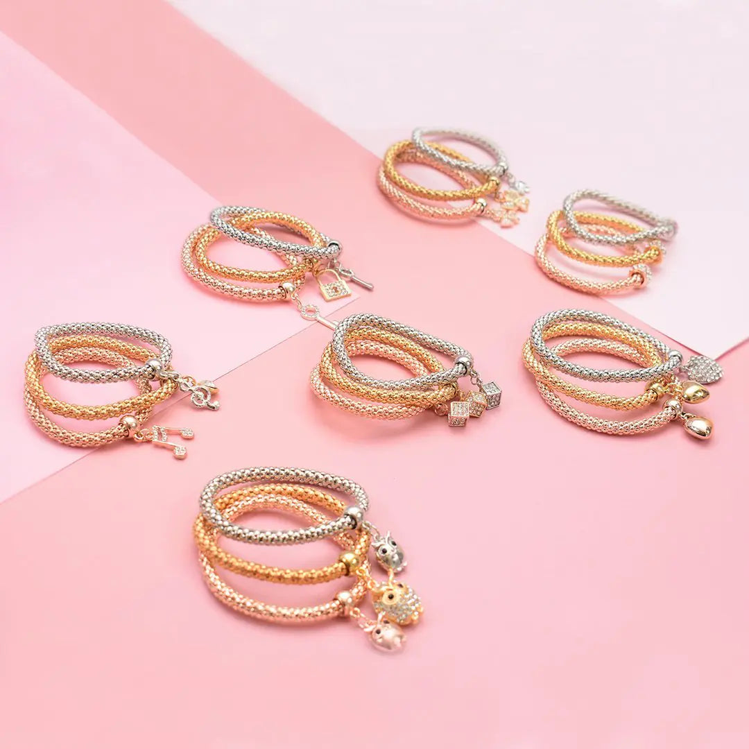 GSR Bracelet Set Bubble Hearts