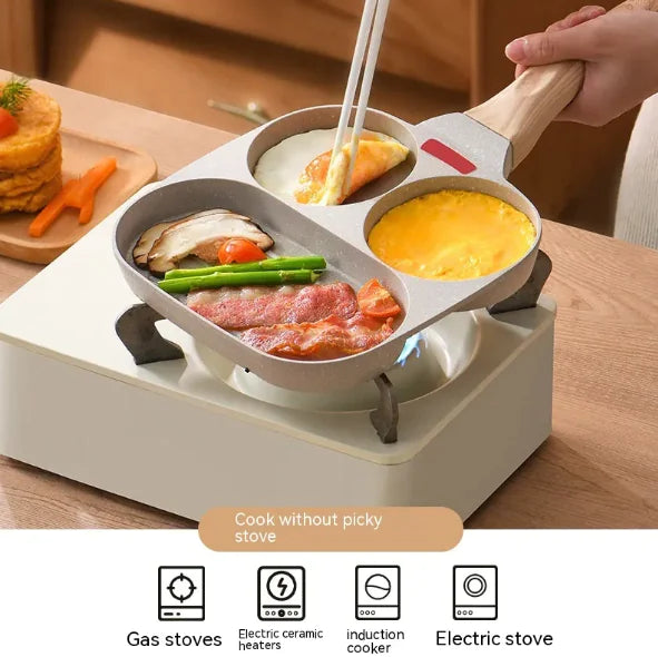Three in One Non Stick Omelette Pan