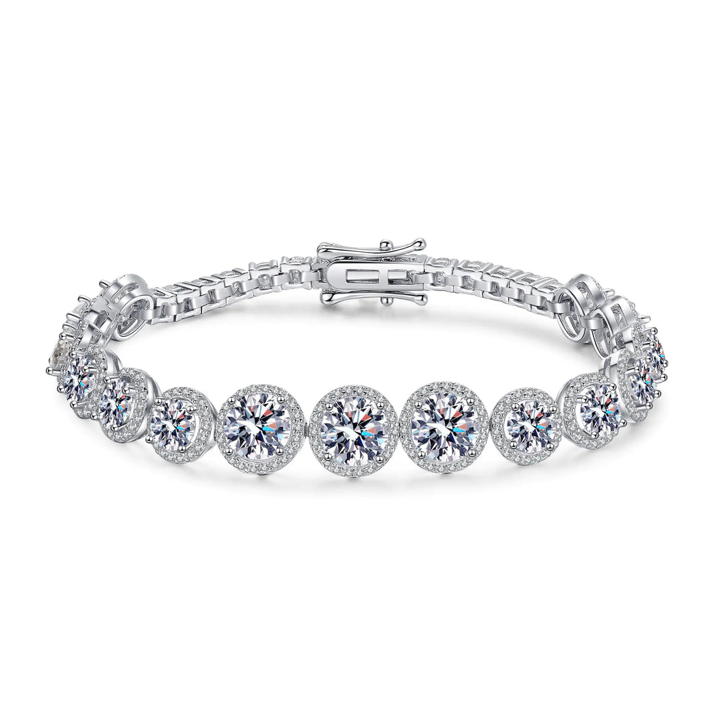 925 Sterling Silver Moissanite Women's Starry Bracelet