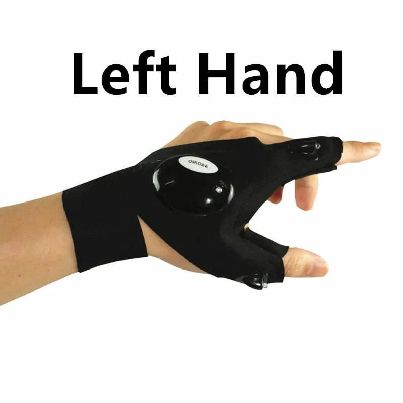 Finger Less LED Glove For Outdoors