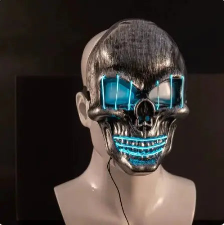 LED Skull Mask Halloween Cosplay Mask
