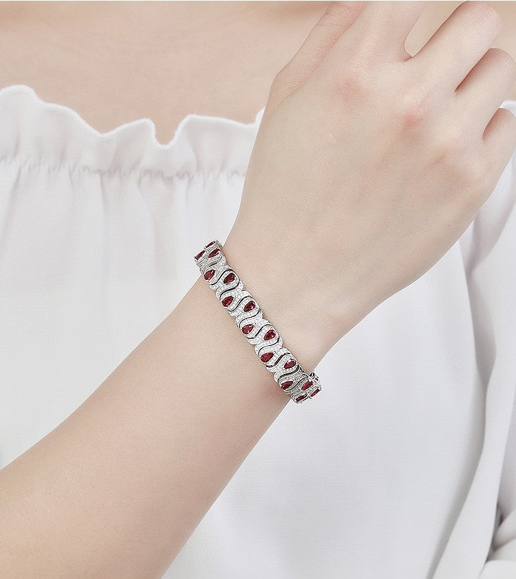 Emerald Black Coffee Ruby Women's Bracelet