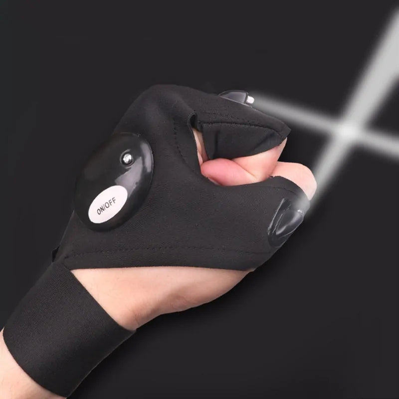 Finger Less LED Glove For Outdoors