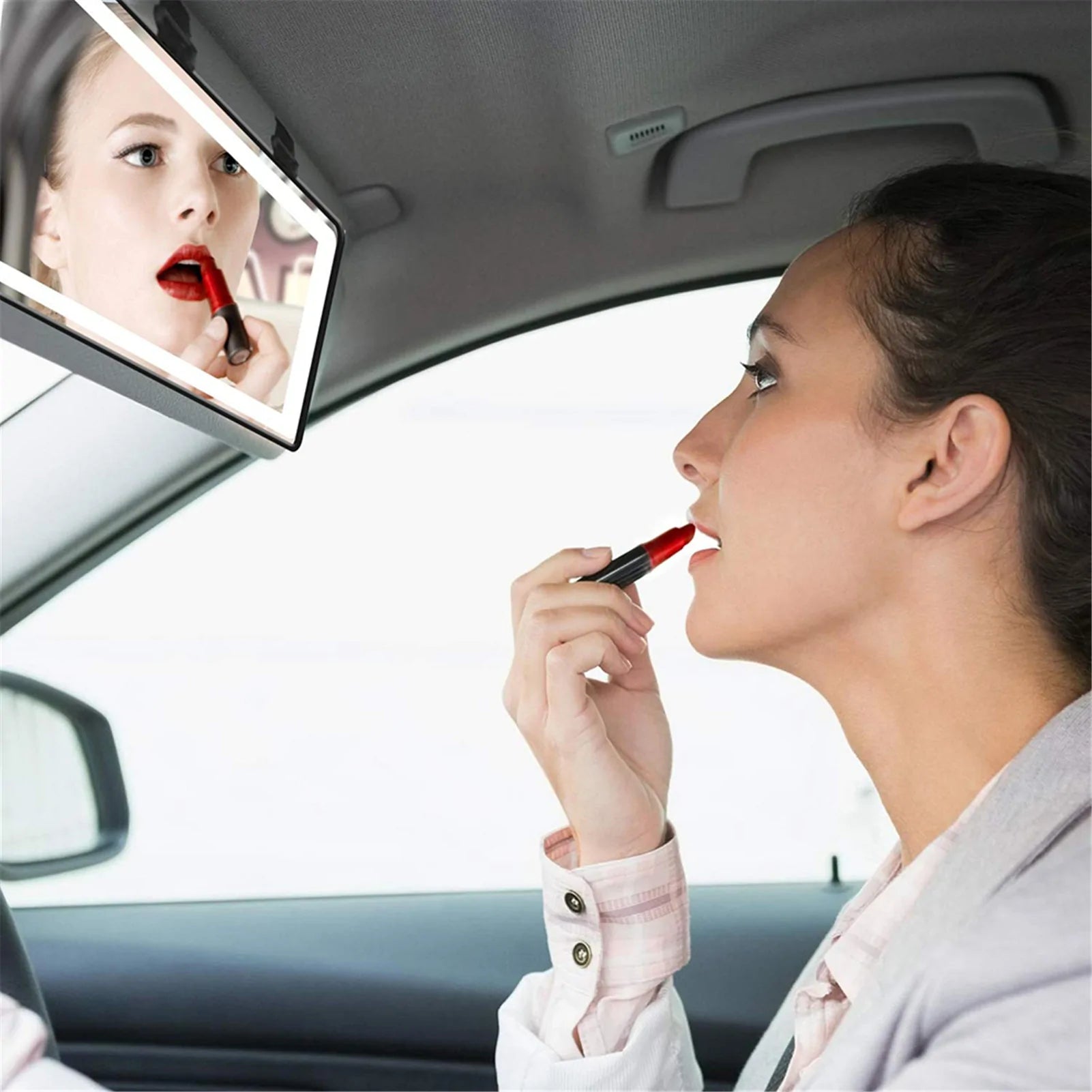 Universal Car LED Makeup Mirror