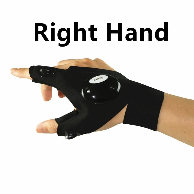 Finger Less LED Glove For Outdoors