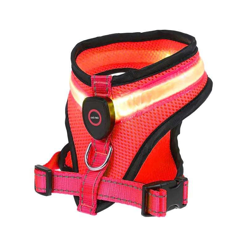 Rechargeable Mesh LED Dog Harness