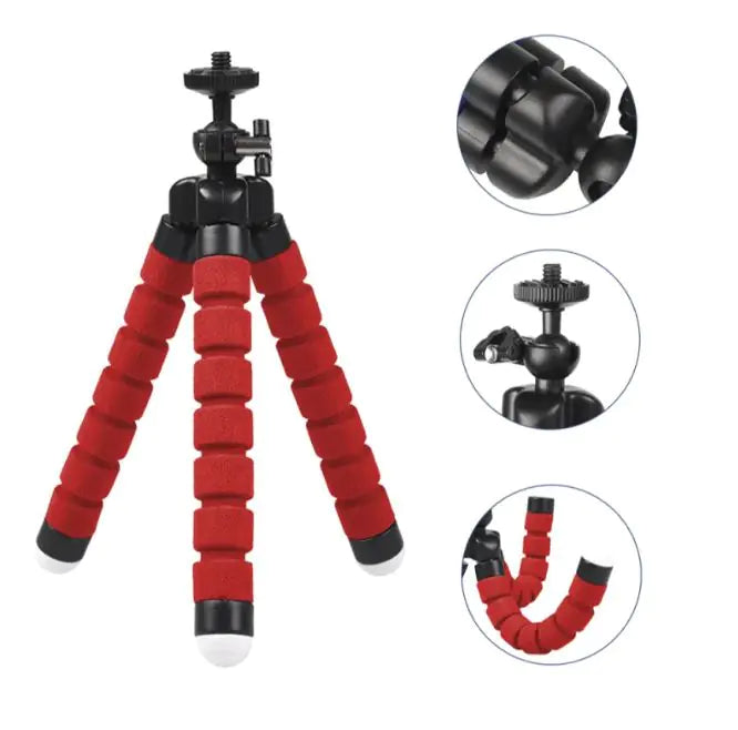 Flexible Octopus Mini Tripod Bluetooth Remote Stand Holder