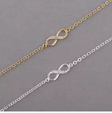 Eight Point Diamond Collar Clavicle Chain Bracelet