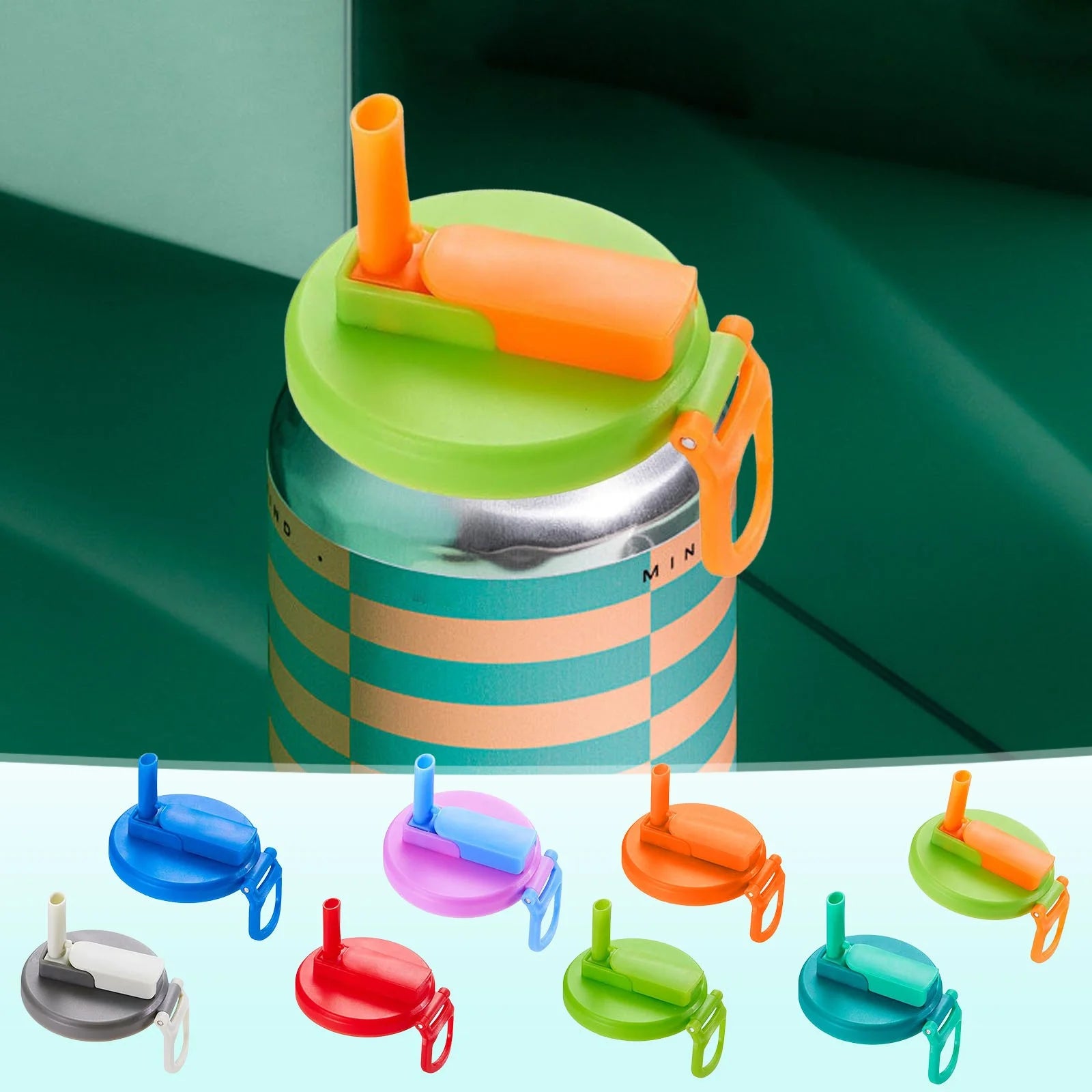 Soda Can Lid with Straw Turns cans into cups