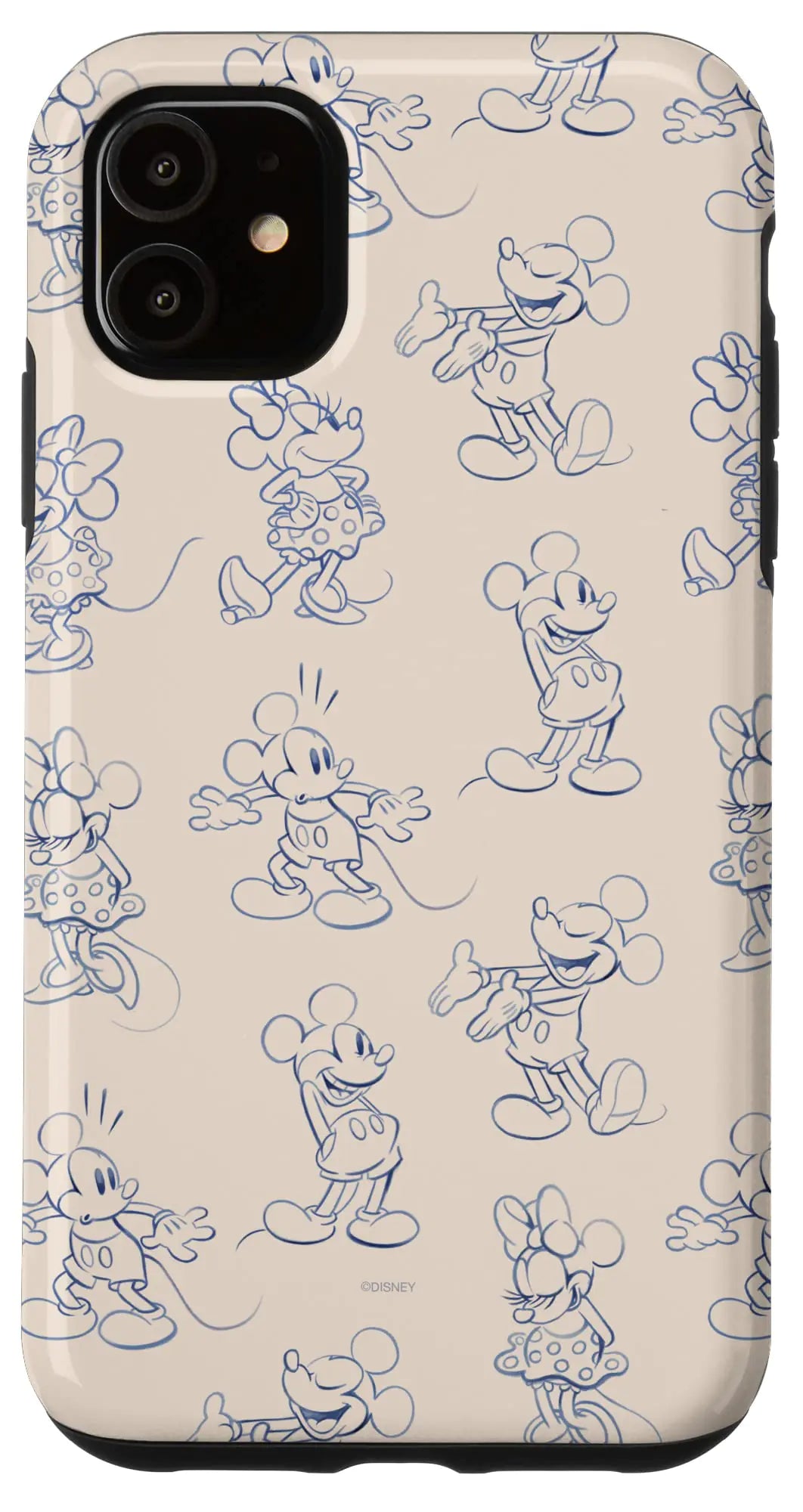 iPhone 16 Plus Disney Mickey and Minnie Mouse Retro Vintage Art Case